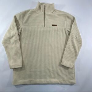 Lauren Ralph Lauren Men's Pullover 1/4-Zip-Up Sweater Cream Men’s Size Small